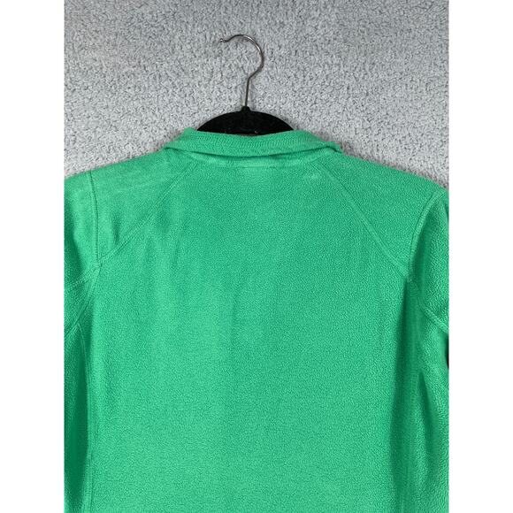 The North Face Womens Green Fleece 1/4 Zip Pull Over Jacket Size S - Picture 6 of 10